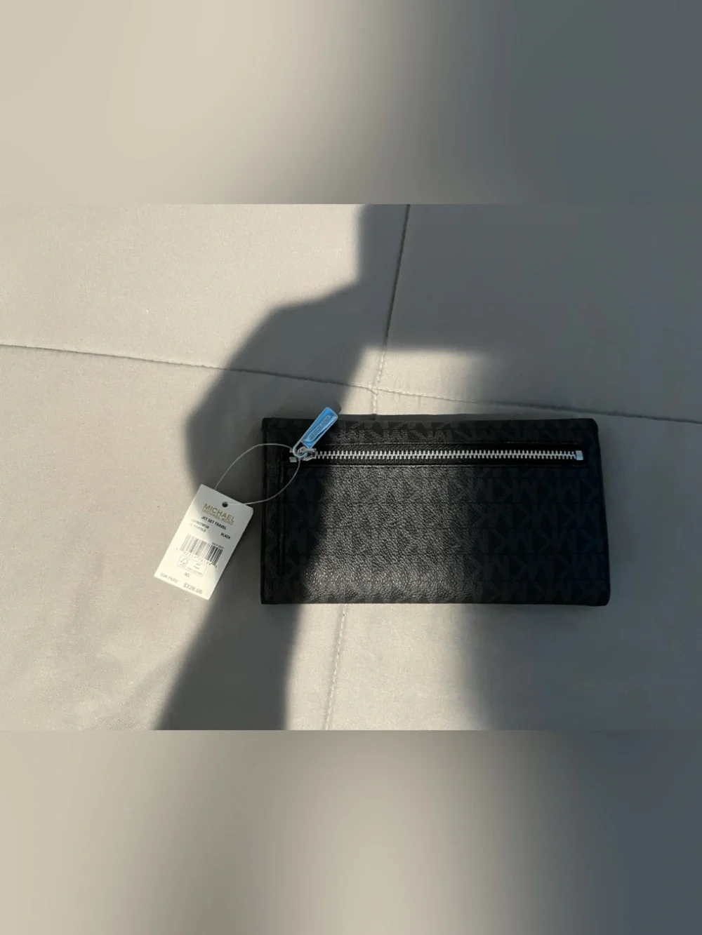 Michael Kors Black Signature Trifold Wallet
